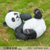 Garden Decorations Realistic FRP Panda Sculpture Adorns Outdoor Resin Ornaments Lovely Landscapes Decoration