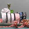 Jewelry Pouches Colorful Double-sided Rural Small Floral Print With DIY Handmade Bow Tie Hair Circle Collar Hat Dress Decoration