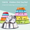 Dog Bowls Feeders 3 Styles Pet Feeding Bowls Stainless Steel Non-slip Dog Bowl Durable Anti-fall Cat Puppy Feeder For Dogs Teddy Golden Retriever 230901