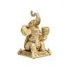 Candle Holders Southeast Asian Style Light Luxury Resin Elephant Holder Living Room Dining Decoration