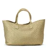 Handbag Woven Tote Venetaabottegas Women's Bag 2024 Large Capacity Bag Leisure Commuting File Bag Travel Luxury High End Handbag cy