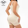 Новый женский боди на молнии для всего тела с высокой компрессией Bodyshapers Columbian Fajas De Mujer с открытым бюстом Корректирующее белье для похудения 6XL