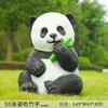 Garden Decorations Realistic FRP Panda Sculpture Adorns Outdoor Resin Ornaments Lovely Landscapes Decoration