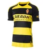 23 24 حقيقية Zaragoza Fran Gamez Soccer Jerseys Zapater 2023 2024 Home Away Jersey Pombo Kagawa Football قمصان Guti Javi Ros Men Kids L. Suarez Camiseta de Futbol Kids