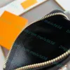 5A 고품질 디자이너 패션 고급 키 체인 카드 소지자 레저 미니 지피 지갑 진피 매력 키 파우치 문자 인쇄 동전 지갑 가방 상자