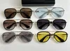 Óculos de sol amarelo dourado tipo 402 masculino verão sunnies gafas de sol sonnenbrille uv400 óculos unissex com caixa