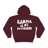 Herrtröjor tröjor karma är min pojkvän hoodie midnights inspirerade hooded tröja möta mig vid midnatt lyric hodoies kawaii harajuku topps lst230902