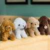 Gevulde pluche dieren knuffels hond puppy dier schattig gevulde pop meisje vriend verjaardagscadeau aanwezig feestdecor