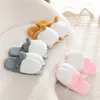 النعال Kawaii Plush Corgi Ass Slippers لطيف الربيع وخريف الأحذية البالغة دمية أنثى الإناث الداخلية اللوازم المنزلية 230901