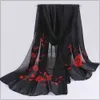 Anhänger Schals Schal Frau Muslim Hijab Seide Chiffon Weibliche Sommer Sonnenschutz Schals Tücher und Wraps Frühling Frauen Mode Schal Foulard x0904