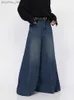 Dżinsy damskie Reddachic Korean Stylish Woman Worbgy Dżinsy Rozlewane nogę luźne vintage słonia bodźce bootcut niebieskie spodnie wysokie talia spodni Q230904