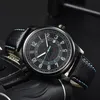 Relógio masculino casual japonês movimento de quartzo relógio à prova dwaterproof água presente pulseira de couro data automática bateria relógio analógico montre de luxo