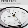 Väggklockor Creative Geometric Figure Automatic Swing Decorative Clock Minimalist Living Room Silent Secunder Quartz Watch