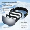 Kayak Goggles Kayak Gözlük Açık Mekan Büyük Küresel Antifog Antiultraviyole Gözlük Kış Spor Aksesuarları 230904