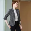 Ternos femininos moda casual feminino terno jaqueta manga longa primavera outono profissional blazer escritório trabalho wear senhoras temperamento formal