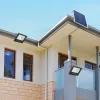 Le jardin solaire de 2 têtes allume les projecteurs solaires extérieurs de maison d'inondation avec télécommande lumière LED waterproof lampe murale LL