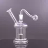 Gros Creative Mini champignon Narguilé Épais capiteux coloré Eau dab rig tuyau de bong avec 10mm mâle bol de brûleur à mazout en verre pour fumer