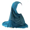 Etnische kleding H126 Effen groot formaat moslim hijab met kindeel Topkwaliteit Amira trek islamitische sjaal verkoop hoofddoek Ramadan bid hoeden