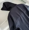 2023 Осень/Зима Нейлоновая флисовая куртка с капюшоном с треугольным логотипом Пальто высшего качества Дизайнерская черная куртка M-3XL