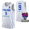 プリントバスケットボールフィンランド35 Ilari Seppala Jersey 19 Elias Valtonen 1 Miro Little 20 Madsen 34 Jacob Grandison 18 Mikael Jantunen 13 Olivier Nkamhouaワールドカップ2023