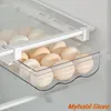 Storage Bottles Refrigerator Egg Drawer Type Box Kitchen Tools Fruit Food Organizer Fridge Shelf Clear Plastic Container