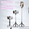 Selfie Monopods COOL DIER Wireless Bluetooth Selfie Stick Tripod With Remote Shutter Foldable Phone holder Monopod For Smartphone 230904