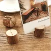 Other Event Party Supplies 10pcslot Rustic Wood Tree Slices Name Menu Picture Place Card Holders Wedding Decor Log 230901