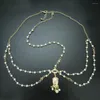 Haarspangen Türkei Gypsy Strand Harz Perlen Accessoires Mode Boho Kopfkette Perlen Kopfschmuck für Frauen Hochzeit Stirnschmuck