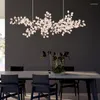 Lustres Nordique moderne luxe Restaurant Villa salon El Lobby Bar réception projet raisin chaîne cristal lustre concepteur