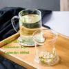Tea Cups Infuser Household Puer Glass Teacup Office Heat Resistant High Temperature Explosion Proof Rose Flower Mugs 230901