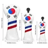 Outros produtos de golfe Capas de cabeça de golfe Golf Iron Korea Patriotism Golf Head Covers Set forDriver Fairway Hybrid Blade Putter Alignment Stick 230901