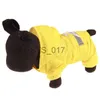 Abbigliamento per cani Pet Cat Dog Impermeabile impermeabile Tuta riflettente con cappuccio Cucciolo di cane Cappotto antipioggia Abbigliamento da esterno e per cani di piccola taglia Forniture per animali domestici x0904