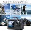 Sport-Action-Videokameras AKASO Brave 7 LE 4K30FPS Action-Kamera 20 MP Sportkamera Touchscreen EIS 2.0 Fernbedienung 131 Fuß Unterwasserkamera 230904