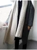 Kadın Yün Karışımları Mauroicardi Sonbahar Kış Gevşek Gri Siyah Yumuşak Sıcak Yün Palto Erkekler Yakıt Çifte Breated Kore Moda 2022 HKD230904