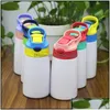 Water Bottles Water Bottles Sublimation Sippy Cup 12Oz 350Ml Blank Kids Bottle Cute Doublewall Stainless Steel Tumbler Mugs In Bk Safe Dhm3K