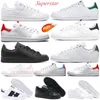 2023 Super Star Scarpe casual da uomo Scarpe da ginnastica firmate Stan Smith Triple White Rainbow Scarpe da ginnastica da uomo blu navy Sneaker da donna rossa