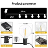 Autres fournitures de fête d'événement Guirlandes solaires extérieures G40 Patio Chargeur USB 8 Mode d'éclairage Ampoules incassables Lampe suspendue résistante aux intempéries 230901