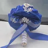 Bouquets De mariage royaux Rose artificielle douce 15 Quinceanera Bouquet cristal ruban De soie nouveau Buque De Noiva 37 couleurs W228-D S299C