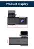 Car DVR Dual Lens Dash Cam 2K Front And 1080P Rear Camera Supporrs Night Vision WiFi GPS 24H Loop Recording Car Video Recorder 0152