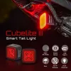 Cykelbelysningar Cubelite 3 Bike Taillight Cykel bakljus Smart Bakljus Auto Start/Stop Brake Sensing LED Laddning Waterproof IPX6 Cycling 230904