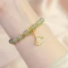 Bedelarmbanden Imitatie Tian Jade Armband Voor Vrouwen Ginkgo Tulp Bladeren Gelaagde Kralen Party Casual Sieraden Geschenken Pulsera