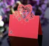 Autres fournitures de fête d'événement 2550100pcs s Love évider carte de siège laser évidé mariage banquet décoration anniversaire 230901