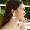 Boucles d'oreilles pendantes Mama Miyuki pour femmes, accessoires d'été, boucles d'oreilles perlées faites à la main, bijoux Bobemian, cadeaux de fête des mères, 2023 Pendientes