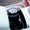 Nya biltillbehör Universal Luxury Portable LED Light Car Ashtray Cigaretthållare Bil Styling Smoke Black White Storage Cup