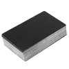 Card Holders 100 PCS Black Aluminum Alloy Engraving Metal Business Visit Blank 0.2Mm Thickness