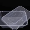 Disposable Take Out Containers 50pcs 5006507001000ml Transparent Fruit Carry Box Salad Meal Food Storage Packing 230901