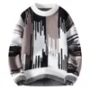 Erkek Sweaters Sonbahar/Kış Erkekler Renkli Kişiselleştirilmiş Desenler Seçi Moda Moda Kalın Kalın Sıcak Yün Sulağı Tam Boyu M-3XL
