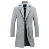 Women's Wool Blends Wool Overcoat Coat Outwear Long Sleeve Trench Coats Jacket Stylish Elegant Pocket Coat Long Coat Winter Wool Coat Slim Men Coat HKD230904