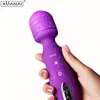 Vibratoren Xuanai Intelligente Heizung Zauberstab Vibrator Wiederaufladbare Leistungsstarke Körpermassagegerät Klitoris Vibrator Erwachsene Sexspielzeug für Frauen 230904