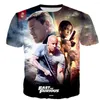 Men's T Shirts Summer Fast & The Furious Men 3D Printed T-shirts Women Oversized Tops Fashion Kids Casual T-shirt Harajuku Streetwear Tees